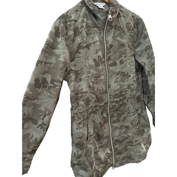 Tommy Bahama Camo Canyon Anorak Zip Front Jacket Green Leaf Size Small - Picture 6 of 13